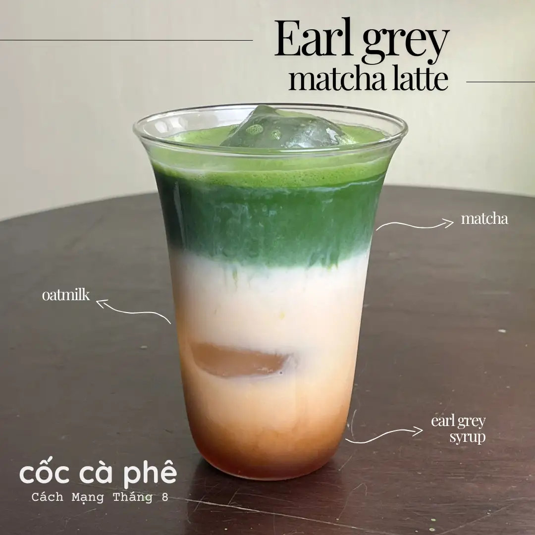 Earl grey matcha latte - 49.000 ₫ tại Cốc Cà Phê - Matcha Latte - Cách Mạng Tháng 8
