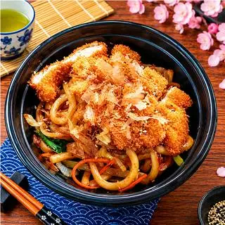 Hình ảnh Mì Udon Xào & Gà Katsu