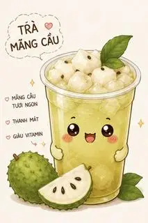 Trà Mãng Cầu - 35.000 ₫ tại Bánh Tráng Trộn & Trà Trái Cây - Tiệm Nhỏ Mẹ Van - Phạm Văn Đồng