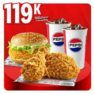 Combo Ăn Nhóm Chỉ 119K - 119.000 ₫ tại Gà Rán KFC - Bến Xóm Củi