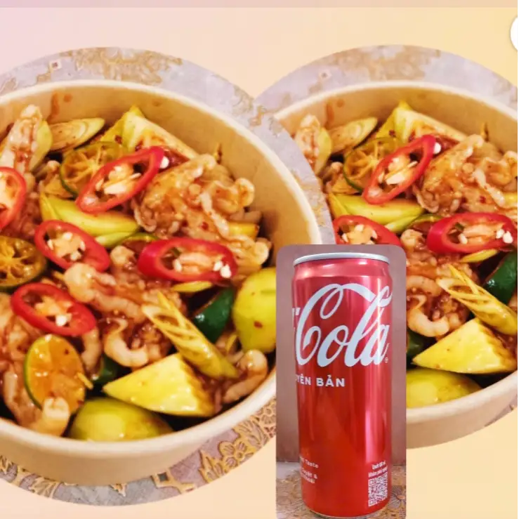 2 Hộp chân gà sốt Thái 400g + 1 coca(kèm ly đá) - 145.000 ₫ tại Ăn Vặt LAMI - Chân Gà Sốt Thái, Sứa Trộn & Tai Heo - Phạm Công Trứ
