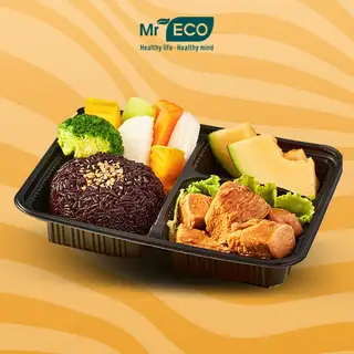 Cơm gạo lứt gà sốt teriyaki - 67.000 ₫ tại Mr.Eco Cơm Gạo Lứt - Healthy Food - Lê Hồng Phong