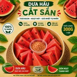 Hình ảnh Dưa hấu cắt sẵn - 300g