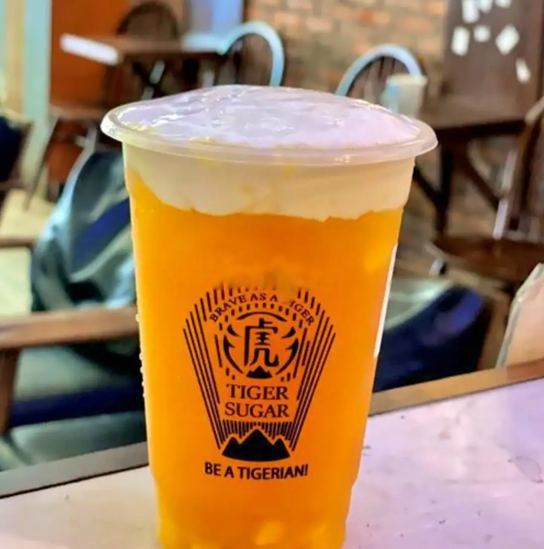Trà xoài kem sữa (L) - 40.000 ₫ tại Trà Sữa Tiger Sugar - Đường Nâu Sữa - Xóm Chiếu