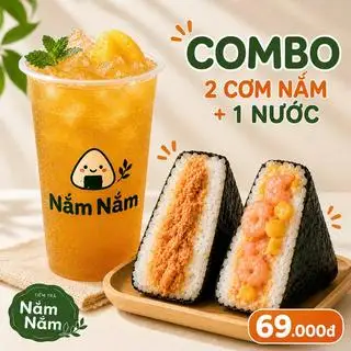 Hình ảnh Combo 2 Cơm Nắm + 1 Trà
