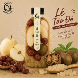 LÊ TÁO ĐỎ ĐỦ DUYÊN - 330ml - Lạnh ko đá - Ít ngọt - 27.000 ₫ tại THANH MỘC - Herbal Drinks - Nước Sâm Mát Thảo Mộc Mía - Trần Hưng Đạo