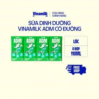 Sữa dinh dưỡng Vinamilk ADM có đường - Lốc 4 hộpx110ml_04CD34_LOC - 19.263 ₫ tại Vinamilk - Lê Hồng Phong