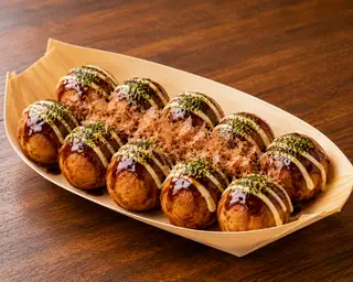 Takoyaki nhân tôm -  10 viên pcs ( Shrimp) - 55.000 ₫ tại Takoyaki UMI - Bánh Bạch Tuộc Bason - Vinhome Golden River