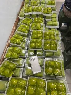 Hình ảnh xuxe nhân cốm xào 