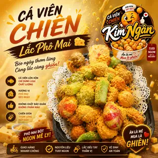 Combo Cá Viên Chiên Size S ( Lắc Phô Mai)   - 127.500 ₫ tại Ăn Vặt & Cá Viên Chiên Kim Ngân  - Lê Đình Cẩn