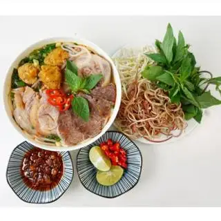 Hình ảnh combo bún bò 2 món + 1 trà thái đỏ/xanh