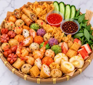 Hình ảnh Mẹt cá viên chiên vừa