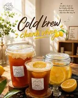 Hình ảnh Cold brew chanh vàng