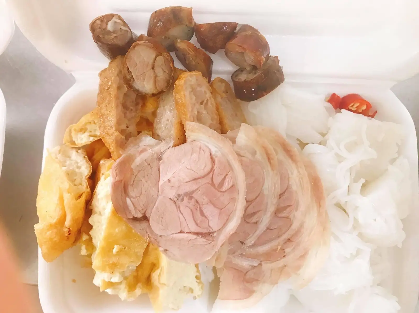 Hình ảnh Bún đậu thịt chân giò - dồi rán