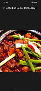 Hình ảnh Cháo bắp bò sốt Singapore