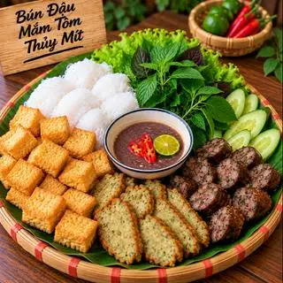 Hình ảnh Bún Đậu Chả Cốm - Dồi Rán