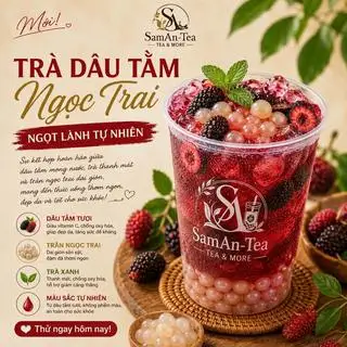 Hình ảnh Trà dâu tằm ngọc trai