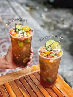 Hình ảnh trà chanh thạch cá 