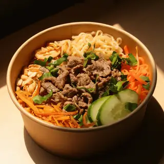 Mì Trộn Bò Xào Lăn - 47.000 ₫ tại Bếp Sợi - Phở & Mì Trộn - Bạch Đằng