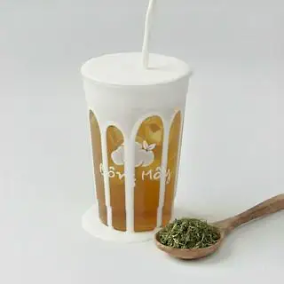 Lục Trà Nhài Latte (Size L) - 18.000 ₫ tại Bông Mây - Tiệm Trà Sữa, Cà Phê & Panna Cotta - Phan Văn Trị