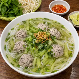 Hình ảnh Bún mọc rọc mùng 