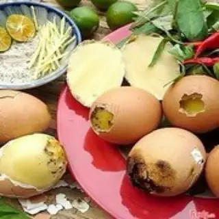 Hột gà nướng (2 trứng) - 18.000 ₫ tại Bò Bía & Ăn Vặt - An Dương Vương