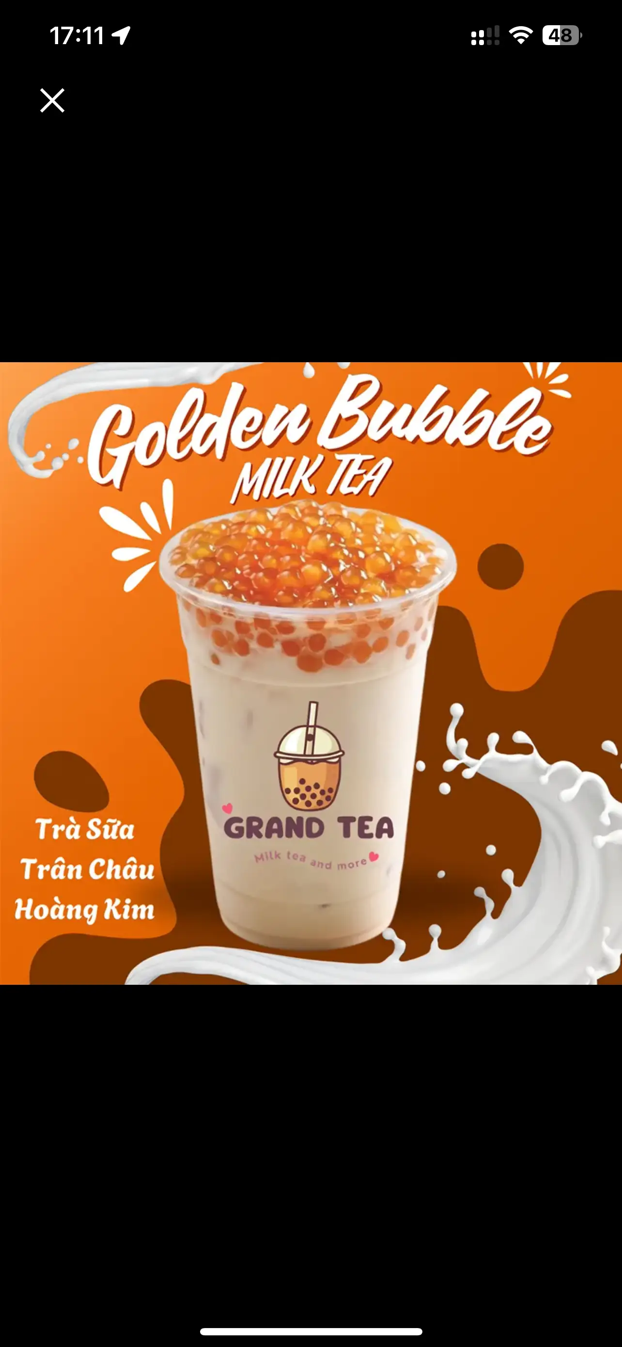 Trà Sữa Trân Châu Baby Hoàng Kim/Golden Bubble Milk Tea - 49.000 ₫ tại Grand Tea - Trà Sữa & Nước Dừa Sinh Tố Đá Xay - Bình Lợi