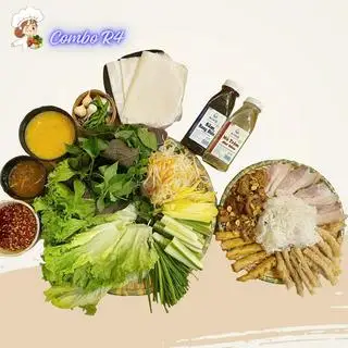 R4. Mẹt Nem + Thịt Luộc + Nướng (3 Người Kèm Bún) + 2 Nước Tự Chọn - 280.000 ₫ tại Nem Nướng Nha Trang Cô Út - Hoàng Sa