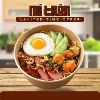 Hình ảnh mì trộn sate  thập cẩm