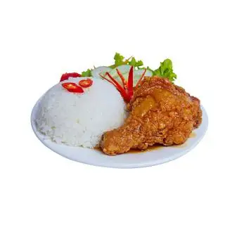 Hình ảnh cơm gà sốt thái