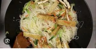 Hình ảnh Bún gạo xào chay 