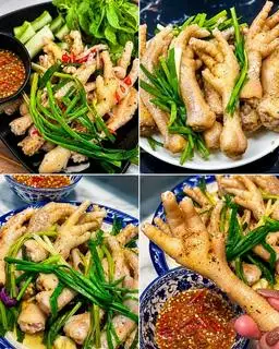 Hình ảnh Chân Gà Hấp Hành Có Xương 7 Chân