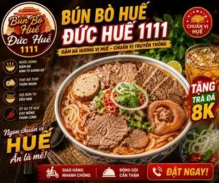 Hình ảnh Bún Bò Huế Đặc Biệt full toping + Trà Đá 8k