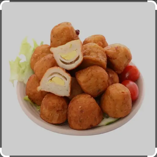 Hình ảnh cơm chả cá kho trứng cút 