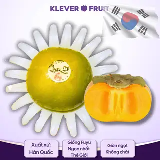 Hình ảnh Hồng Hàn Quốc VIP - 01 quả ~0,25Kg - Korean Persimmon - Klever Fruit
