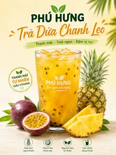 Hình ảnh Trà Dứa chanh leo ĐẬM VỊ