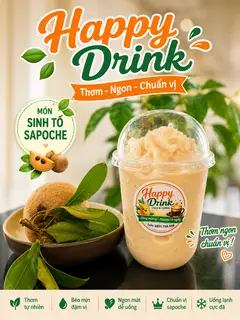 Sinh tố sapoche - 30.000 ₫ tại Happy Drink - Chung Cư Tera Rosa