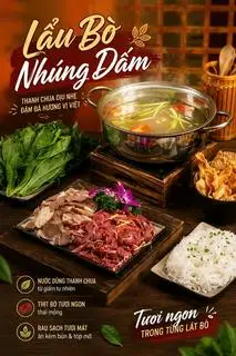 Hình ảnh Lẩu bò nhúng dấm