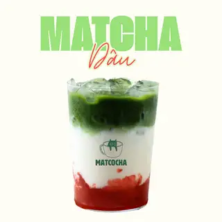 Matcha Latte Dâu - 42.000 ₫ tại MATCOCHA - Matcha, Cacao & Cafe - Tôn Thất Thuyết