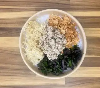 Hình ảnh Cháo thịt ruốc tía tô