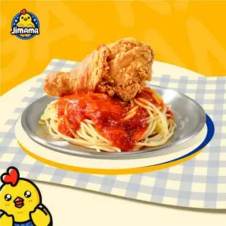 Mỳ Ý Đùi Gà Giòn - 55.500 ₫ tại Gà Rán Jimama - Gà Rán, Mỳ Ý & Ăn Vặt - Nguyễn Thượng Hiền