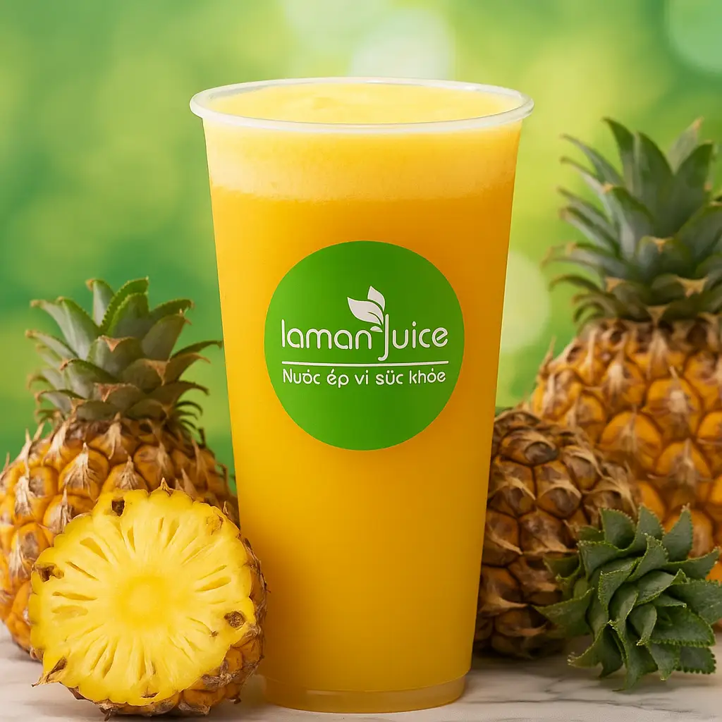 J01 Nước Ép Thơm - 29.000 ₫ tại Laman Juice - Sinh Tố & Nước Ép Trái Cây Vì Sức Khoẻ - Nguyễn Thượng Hiền