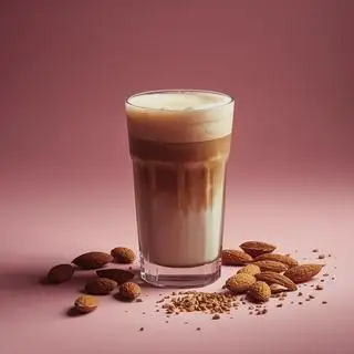 Cà phê latte hạnh nhân - 34.500 ₫ tại Café Santé - Matcha & Cà Phê - Lê Văn Duyệt