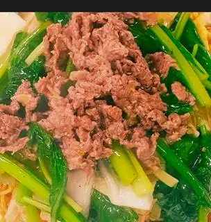 Hình ảnh mì gói xào bò 