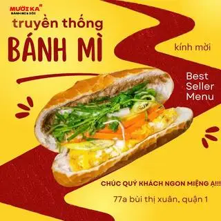 Bánh mì Ốp La 2 trứng - 27.000 ₫ tại Bánh Mì Thịt 10k - Bùi Thị Xuân