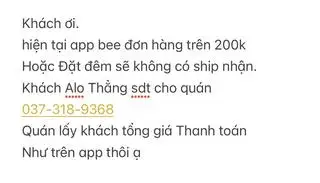 Hình ảnh Không có ship nhận Khách Gọi 037/318/9368