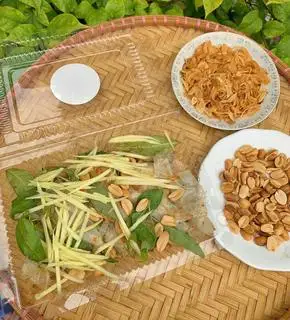 PHƠI SƯƠNG TRỘN MIX XOÀI, ĐẬU PHỘNG - 27.000 ₫ tại Hành Phi - Bánh Tráng Cô Tú - Trần Xuân Soạn