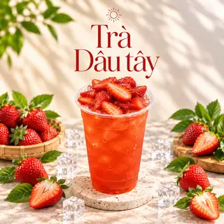 Hình ảnh Trà dâu tây