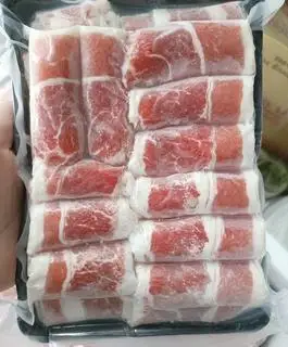 Hình ảnh ba chỉ bò cuộn nấm 