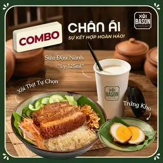 Hình ảnh Combo Xôi Thịt+ Chà Bông + Trứng Kho +Sữa Đậu Nành 325ml